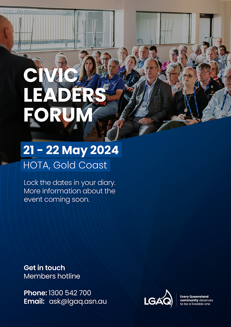 Civic Leaders Summit
21 - 22 May 2024
HOTA, Gold Coast