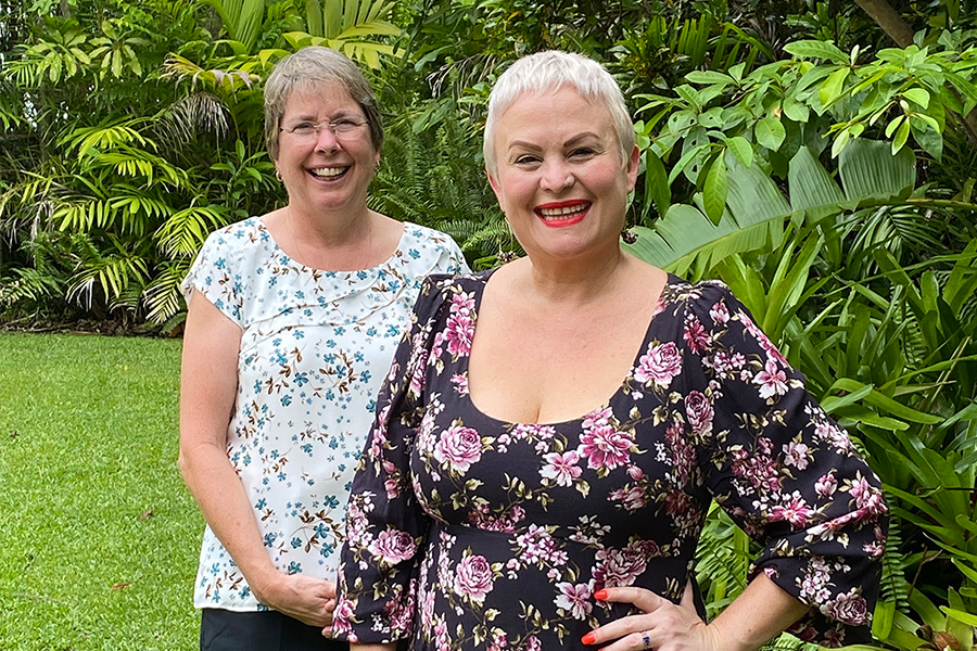 Councillor Kristy Vallely (right), who is a past Cairns International Women’s Day awards winner, with last year’s Cairns Woman of the Year award recipient Mary McGuinness