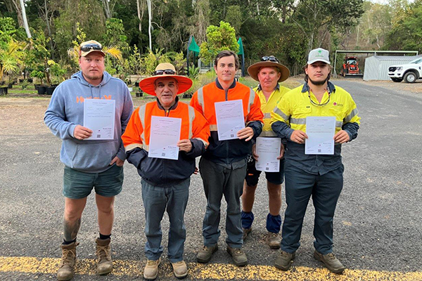 The Mareeba council team that undertook the sharps disposal training